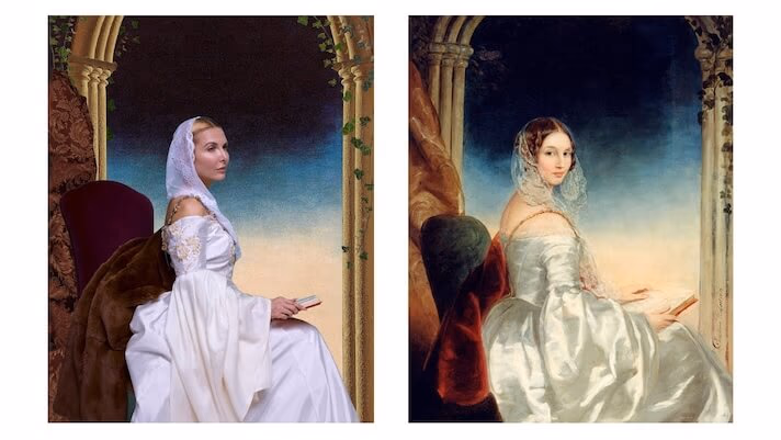 Based on the portrait of Olga Ivanovna Orlova‑Davydova (Artist Christina Robertson)